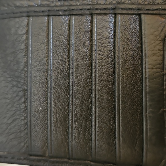 BRIGHTON Black Leather Studded Checkbook Cardholder Wallet - Picture 13 of 14